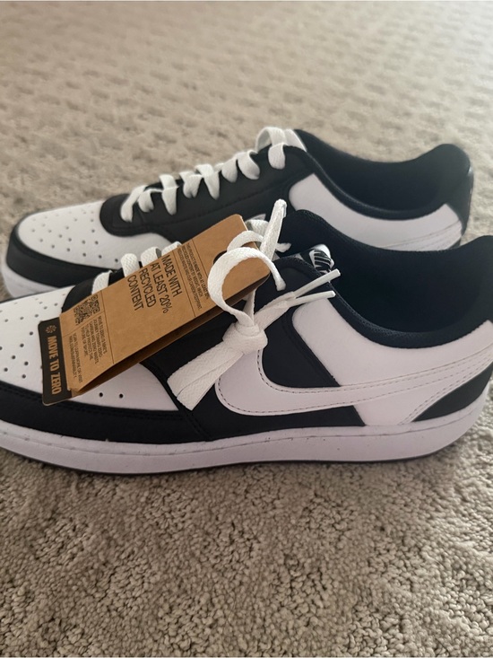 Nike Shoes - Nike Court Vision Low Next Nature Black White Women’s Size 9 Sneakers NWT